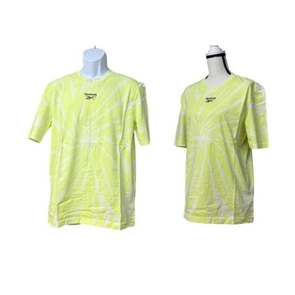 Reebok Unisex Classics Tie-Dye T-Shirt in Semi Energy Glow Size XS - Picture 1 of 10
